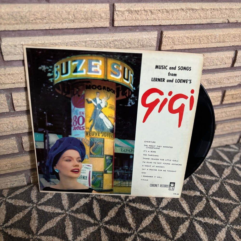 50's "Gigi" Record - Music and Songs from Lerner and Loewe's Musical -50's Album